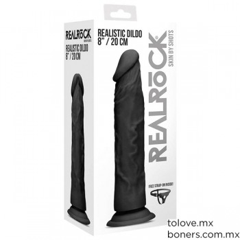 Sexshop Gay Guadalajara | Precio de Dildo realista con ventosa | Compatible con arnés | Envíos discretos a todo México
