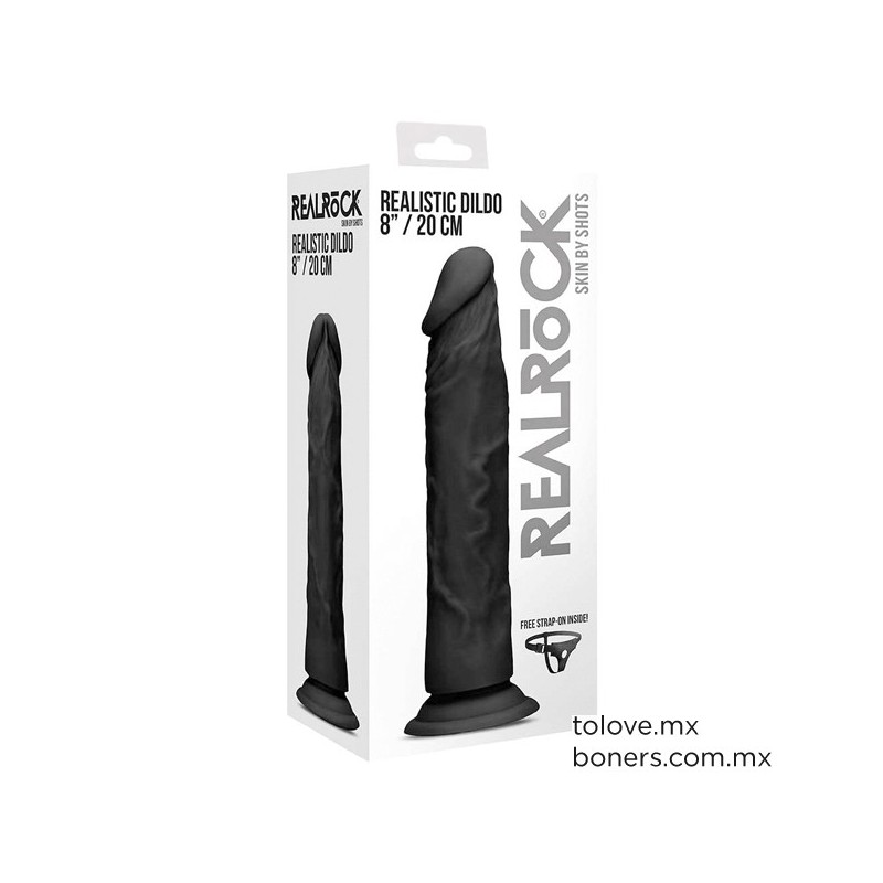 Sexshop Gay Guadalajara | Precio de Dildo realista con ventosa | Compatible con arnés | Envíos discretos a todo México