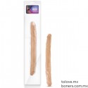 Dildo Doble 35 cm Café Sexshop México | Comprar dildo de doble punta | Envíos discretos a todo México | Compra segura