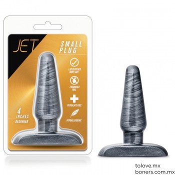 Sex Shop | Venta de Plug Anal Negro Metálico S | Placer a tu Ritmo | Envío CDMX, Jalisco, Nuevo León y toda CDMX