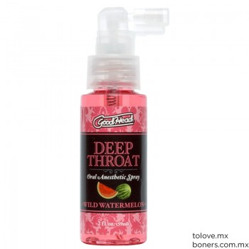 Sexshop CDMX | Spray para sexo oral | Anestésico para garganta profunda | Permite una penetración oral profunda