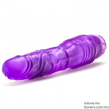 Sexshop | Compra Vibrador Jelly Púrpura 23 cm | Sex Toys que resbalan riquísimo | Envíos a León, Celaya y todo Guanajuato
