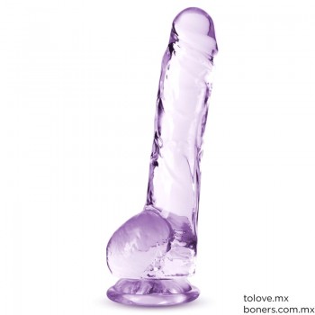 Sexshop gay | Compra Dildo Cristalino Púrpura 20 cm | Empaque Discreto | Envío Neza, Aragón, López Mateos y todo Edomex