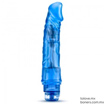 Sexshop | Precio de Vibrador Jelly Azul 23 cm | Precio de los consoladores | Envío Guerrero, Oaxaca, Chiapas y todo el país