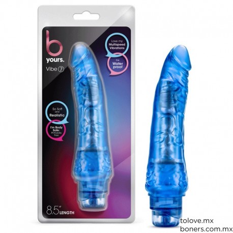 Sexshop | Venta de Vibrador Jelly Púrpura 22 cm | Gel para sexo oral | Envio Tlalnepantla, Cuautitlán, Naucalpan y Edomex