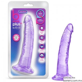 Sex Shop | Donde comprar Dildo Plus+ Púrpura 19 cm | Lubricantes sexuales | Envío Baja California, Sonora y norte del país
