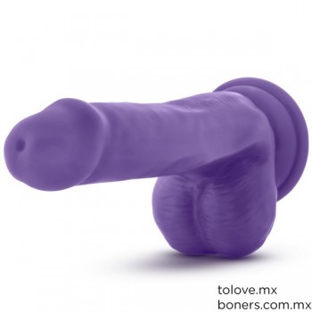 Sex shop virtual | Donde comprar Dildo 15 cm Bold Púrpura | Consolador para hombre | Envío Pachuca, Tula y Tulancingo