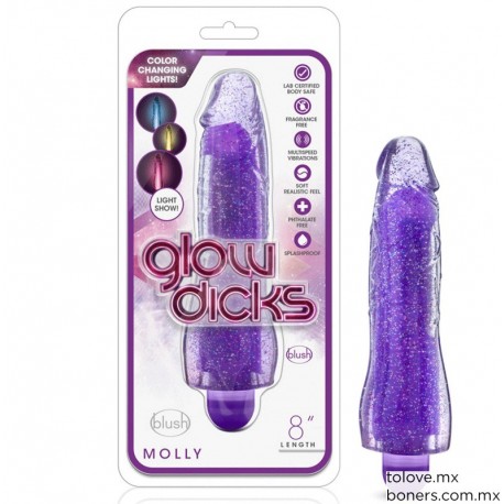Tienda Online Sexo | Compra Vibrador Glow de Colores | Dildo discreto | Entregas en Alcaldía Benito Juárez