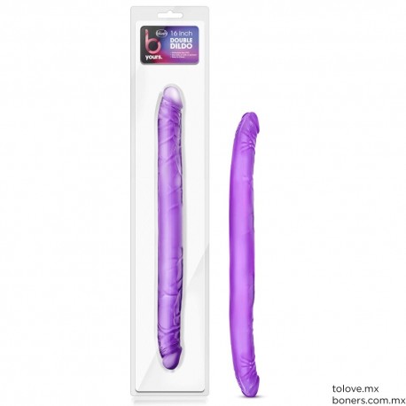 Tienda Sexo | Compra Dildo Doble Púrpura 40 cm | Dildo discreto | Envío Toluca, Cuernavaca, Mérida