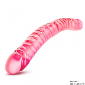 Sex Shop | Precio de Dildo Doble Rosa 40 cm | Strap on para pareja | Envío Morelia, Zamora y Uruapan