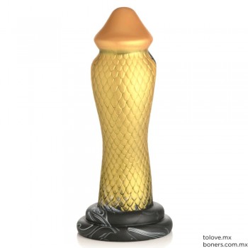 Sex Shop | Precio de Dildo Golden Mamba Snake | Sex Toys que resbalan riquísimo | Entregas en Alcaldía Iztacalco