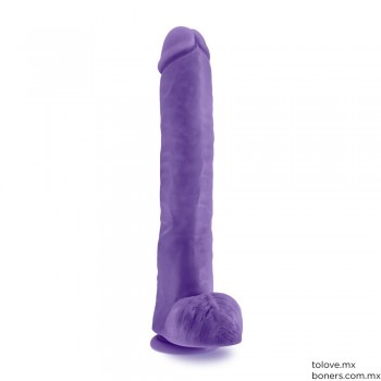 Sex shop en línea | Precio de Dildo Realista 35 cm Daddy Púrpura | Dildo discreto | Entrega mismo día en Ciudad de México