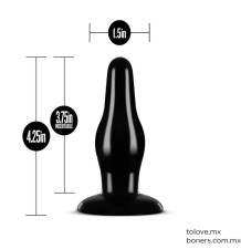 Sex Shop | Precio de Plug Anal Negro 11 cm | Precio Anillo Vibración | Envío Coahuila, Sonora, Chihuahua y todo México