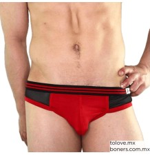 Tienda Online Sexo | Venta de Jockstrap Rojo con Negro Mediano | Compra Segura | Envíos a Cuernavaca, Morelos