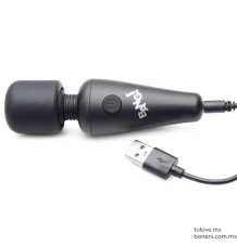 Mini varita vibradora recargable por USB color negra | Sexshop CDMX | Compra segura y envío discreto a todo México