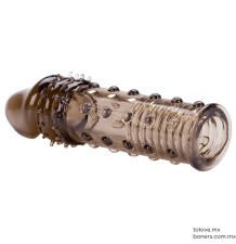 Extensión texturizada para pene |Añade 5 cm de longitud y circunferencia al pene | Juguetes eróticos