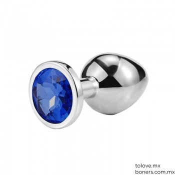 Sex shop virtual | Venta de Plug Diamante Azul Rey Mediano | Dildo discreto | Envío Sinaloa, Jalisco, Colima y todo México