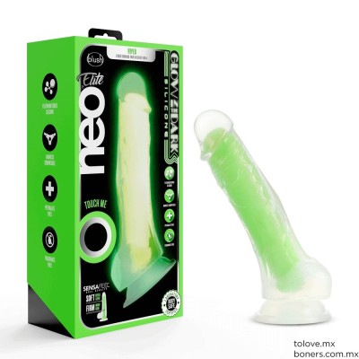 Venta de Juguetes Sexuales | Compra Dildo Verde Neón 19 cm | Productos para Insaciables | Entregas en Alcaldía Coyoacán