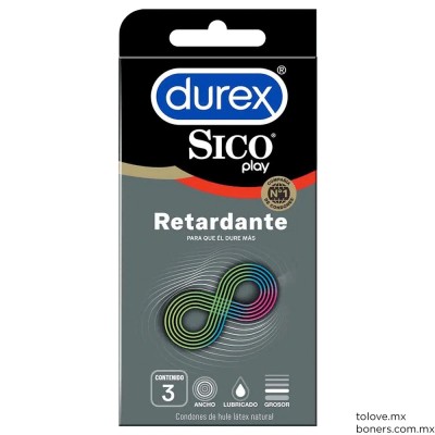 Sexshop en Línea | Precio de Condón Sico Durex Retardante | Compra Segura | Envíos a CDMX y toda la República Mexicana