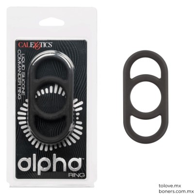 Tienda Sexo | Compra Alpha Liquid Silicone Commander Ring - Black | Dildo discreto | Envío a Guadalajara rápido y seguro