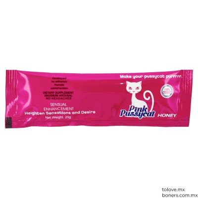 Sexshop México | Precio de Miel Pink Pussycat | Vigorizante femenino | Entregas en Alcaldía Benito Juárez