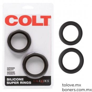 Set 2 anillos de Silicón para Hombre | Sex Shop en Línea | Compra Segura | Envío CDMX y República Mexicana